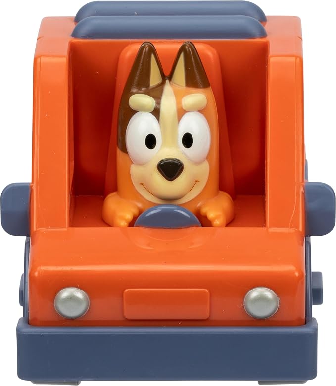 Bluey 4 Pack Mini Racers, The Most Popular Characters in Mini Vehicle Form. Now Includes Chattermax Mini Car, Bandit & Unicorse Convertible, Garbage Truck, & Chili & 4WD