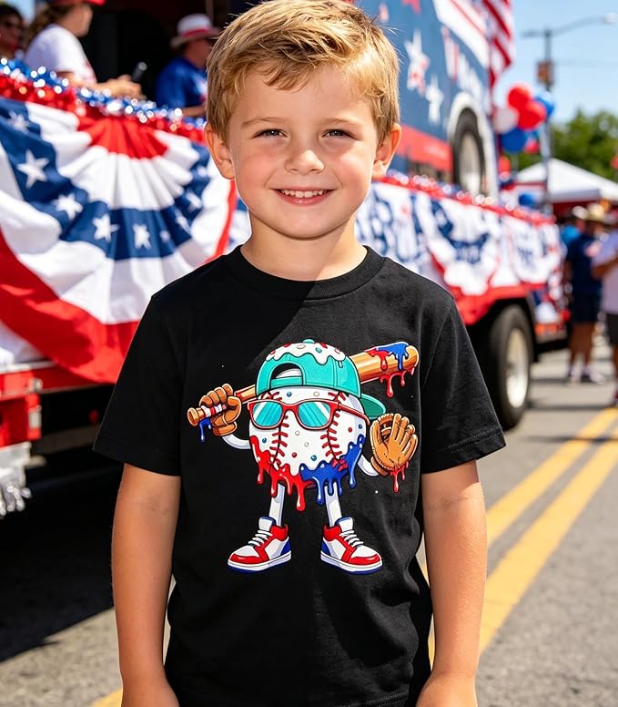 Lovekider Cotton Shirt for 3-6T Boys Truck Dinosaur Toddler Kids T-Shirt Short Sleeve Excavator Construction T-Rex Tee Shirts