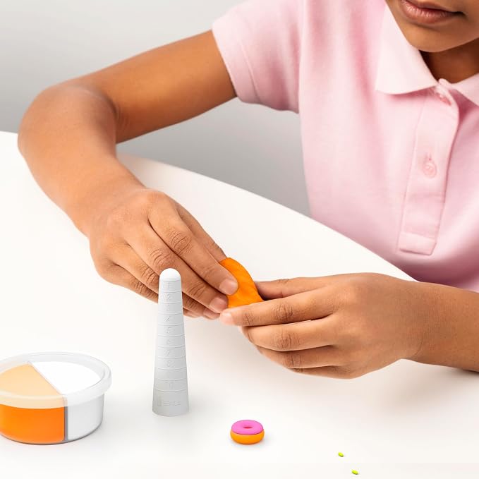 HEY CLAY Bijou - Clay Kit for Accessories Creation - Air Dry Clay with Tools and Fun Interactive App for Kids 3+ (Sweet Rings)