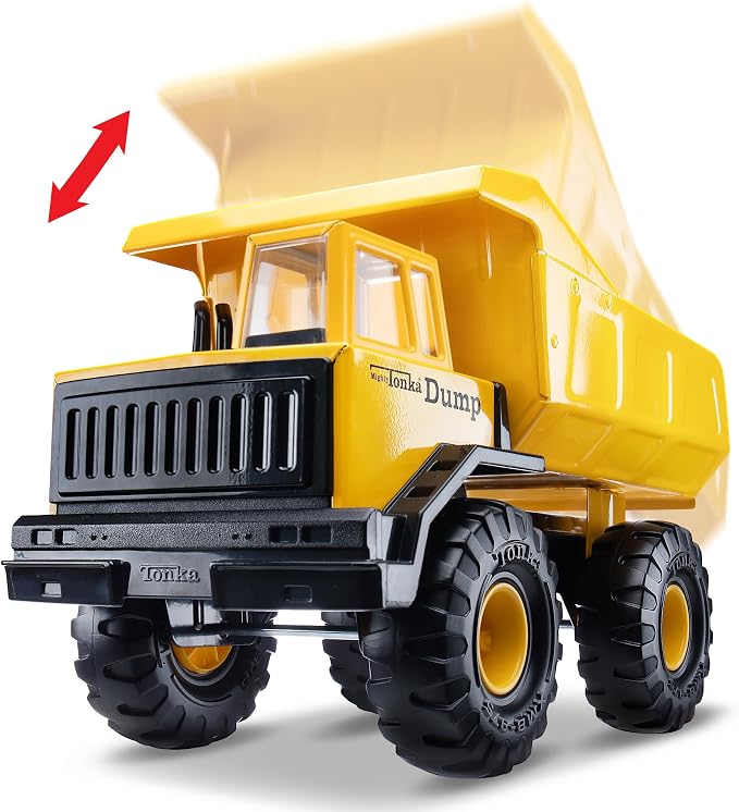 Tonka Retro Collector's Edition - Made with 2X More Steel, Kids Construction Toy, Metal Truck, Toy Truck for Boys and Girls, Kids, Toddlers, Ages 3+, Mighty Dump Truck - Amazon Exclusive