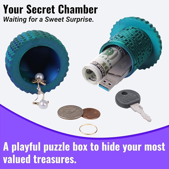 Maze Egg Money Puzzle Gift Box: Available in 4 Unique Internal Designs - Secret Cash Holder & Surprise Gift Container for Easter, Birthday, Wedding - Fun Brain Teaser Toy for Kids & Adults