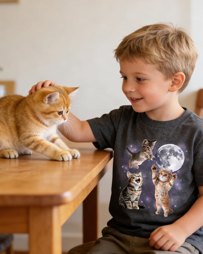 Lovekider Cotton Shirt for 3-6T Boys Truck Dinosaur Toddler Kids T-Shirt Short Sleeve Excavator Construction T-Rex Tee Shirts