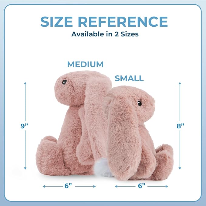 Best Pet Supplies Interactive Squeaky Dog Chew Toy, Ideal Dog Toys for Chewers, Small, Medium & Large Dogs, and Fetch Lovers - Bunny (Mauve), Small