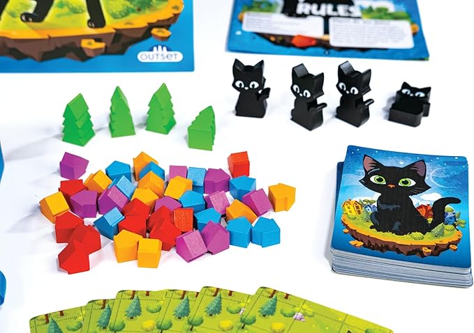 Cat Earth - Light Strategy Family Board Game - 2 to 4 Players Ages 8 and up
