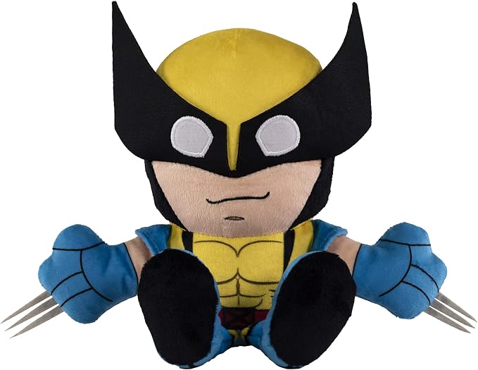 Bleacher Creatures Marvel Wolverine 8" Kuricha Sitting Plush- Soft Chibi Inspired Toy