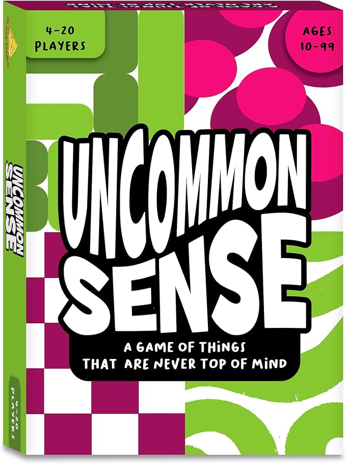 Gouda Games Uncommon Sense – Hilarious Family Guessing Game for Big Groups, Quick-Thinking Word Party Game for Adults and Teens, Perfect for Game Nights, Gift for Ages 10, 11, 12 and Up, 4-20 Players