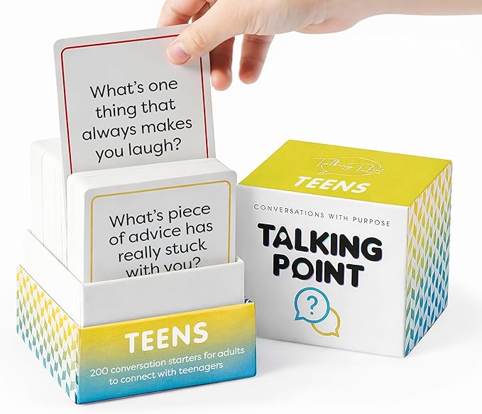200 Conversation Cards for Teens - Deep Questions to Build Trust, Spark Self-Expression & Strengthen Bonds | for Parents, School Counselors, Therapists & Teachers
