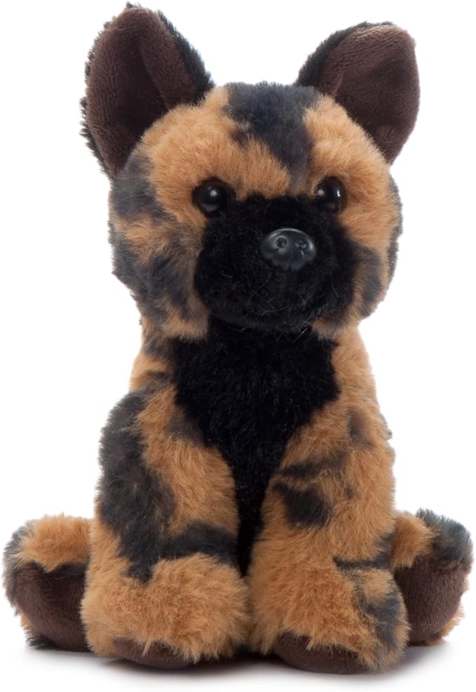 The Petting Zoo African Wild Dog Stuffed Animal Plushie, Gifts for Kids, Wild Onez Babiez Zoo Animals, Zoologee African Wild Dog Plush Toy 6 inches