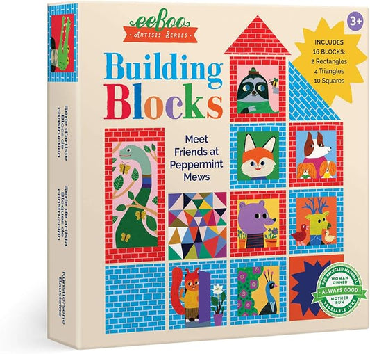 eeBoo: Artists’ Series Building Blocks for Toddlers, Promotes Hand-Eye Coordination, Fine Motor Skills and Teaches Cause and Effect, for Ages 3 and up