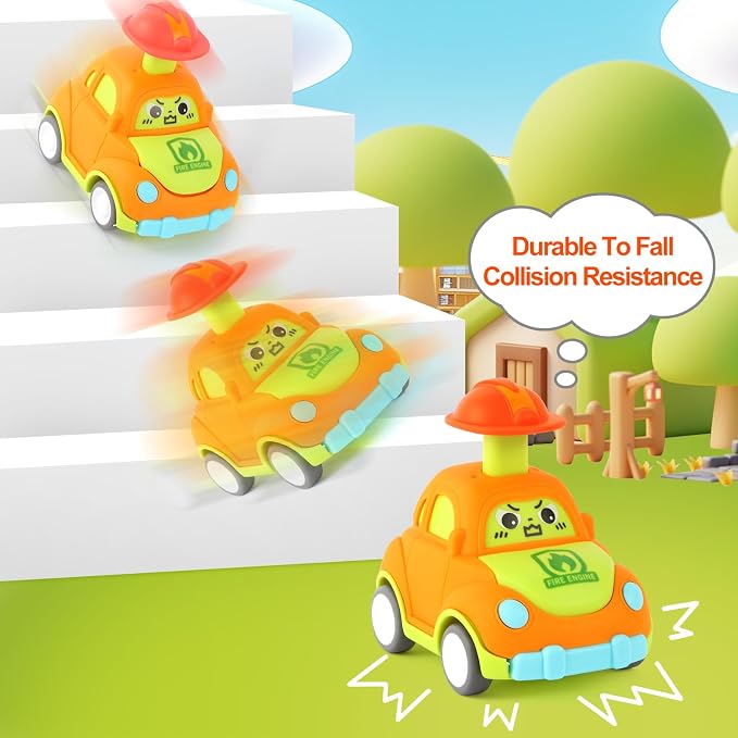 Car Toys for Toddlers 1-3 Year Old Boy Birthday Gift for Boys Girls 1-3 Pull Back City Vehicle Toys Goodie Bags Stuffers Party Favors for Kids