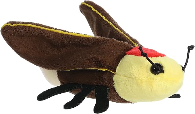 Aurora® Adorable Mini Flopsie™ Lux Firefly™ Stuffed Animal - Mini Companions Ready for Playful Adventures - for Kids All Ages, Toddlers, Adults, and Families - Brown 7.5 Inches