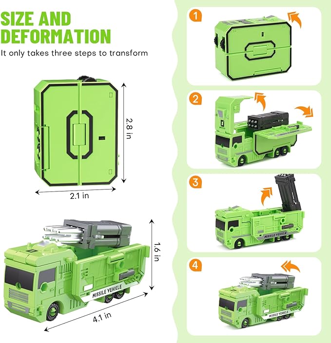 Transforming Toys for Kids - Transformable Number Robots, Number Blocks for Learning & Play, Buildable Robot Set for Toddlers Ages 3-8, STEM Educational Toys for Boys & Girls Gifts