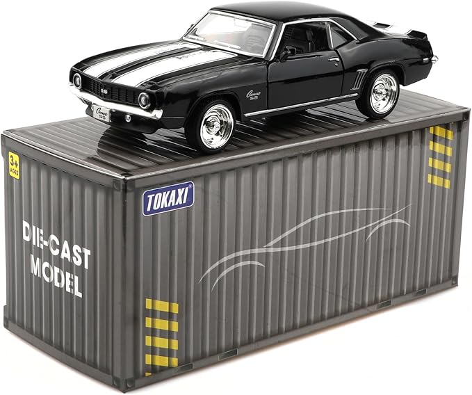 TOKAXI 1/36 Scale Chevrolet 1969 Camaro SS Diecast Cars Models,Pull Back Vehicles Toy Cars,Cars Gifts for Boys Girls