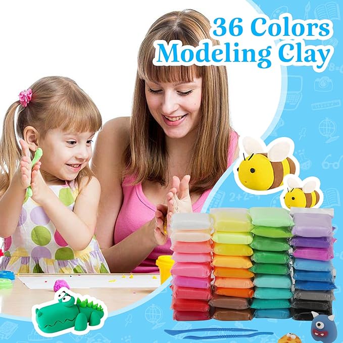 100g Foam Clay, Air Dry Clay for Adults, Colored Foam Clay, Blue Air Dry Ultra Light Clay, Non-Toxic, Non-Sticky, Ideal Gift for Boys and Girls