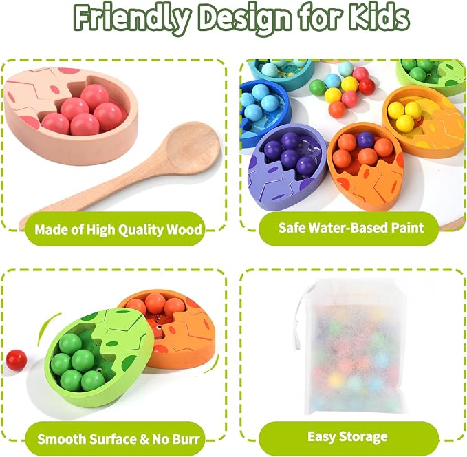 Kids Learning Toys Set, Montessori Math Game for Toddlers, Number Counting Toy Color Sorting Activities, STEM Toys for Preschool 3+ Boys Girls Birthday Gift