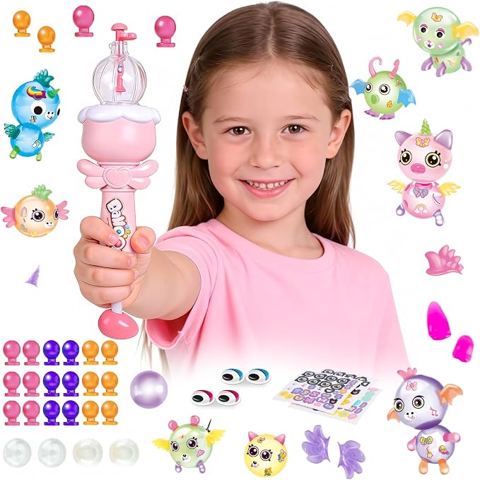 320PCS DIY Balloon Animal Kit with Pump, Craft Kits for Kids, Magic Balloon Craft Kit Birthday Toy Gifts for Kids Boys Girls Ages 3+, DIY Creative STEM Activity for 3 4 5 6 7 8 9 10 11 12 Years