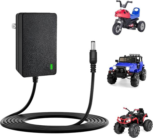12V Battery Charger for Kids Ride On Toys, Electric Cars, Power Wheels, Motorcycles, ATVs, for Jeep, for Dodge Charger Toy Car Universal adapter for 12V Ride On Vehicles and Small Electric Toys