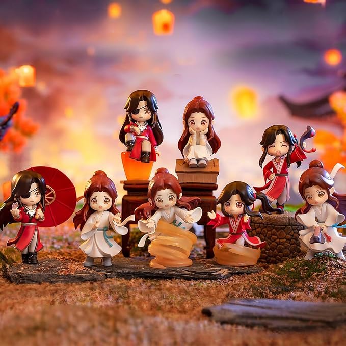 Heaven Official Blessing Hua Cheng Xie Lian Chibi Figure Blind Box | Heaven Official Blessing Hua Cheng Xie Lian Chibi Figure Blind Box Anime Gift (Single (randomized))