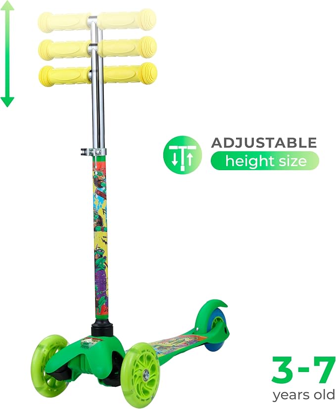 Kick Scooter for Kids, 3 Wheel Self Balancing, Light Up LED Wheels