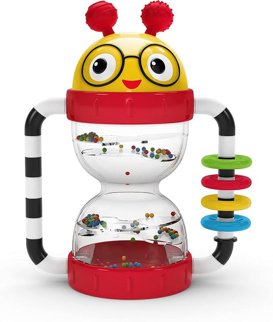 Baby Einstein Cal’s Sensory Shake-up Developmental Activity Rattle Toy, BPA Free, for Infants Ages 3 Months and up