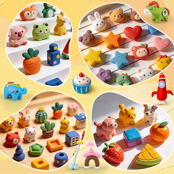 Ixiaoyoo 51 Colors Polymer Clay, DIY Modeling Clay Starter kit for Kids, Oven Baked Model Clay Art & Crafts Toys with Sculpting Tools, Non-Sticky, Birthday & Christmas Gift for Kids & Adults Artists