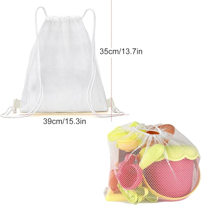 IOKUKI Sand Toys with Mesh Bag Including Sand Water Wheel, Beach Buckets, Shovels, Rakes, Molds, Outdoor Beach Toys Tool Kit for Kids, Toddlers, Boys and Girls (17 PCS) Age 3+