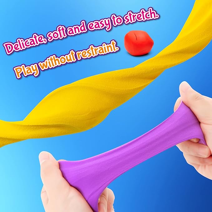 Air Dry Clay, 72 Colors Modeling Magic Clay for Kids | Includes Tools, Soft & Ultra Light, Ages 3-8+ Years, Boys & Girls