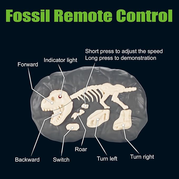 21inches Large Remote Control Dinosaur Toys Sound, Light, Roaring, Mist Spray, Realistic Walking T-Rex RC Tyrannosaurus Dinosaur Toys for Kids Boys Girls 3-10 Years Old