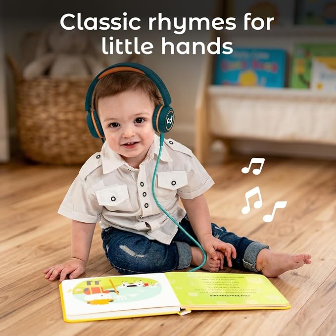 Cali’s Books Patty Cake Nursery Rhymes – Interactive Sound Book for Toddlers 1–3, Kids Headphones Included, Musical Book for 1 Year Olds, Perfect First Birthday Gift, 6 Favorite Songs