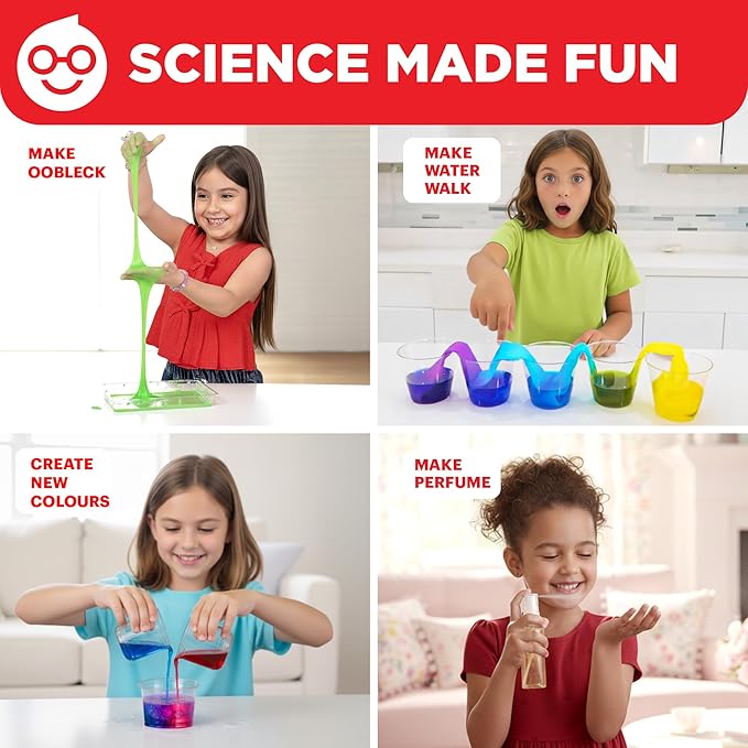 Doctor Jupiter Girls’ First Science Kit for Kids Ages 4-5-6-7-8 | Birthday Gift Ideas for 4+ Year Old Girls | STEM Toy Kit with 50+ Experiments | Learning & Educational Projects
