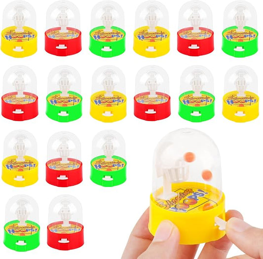 Mini Basketball Games 16pcs Finger Basketball Shooting Games Basketball Party Supplies Favor for Kids 8-12 Desktop Table Basketball Hoop Fidget Game Space Birthday Party Decorations Supplies