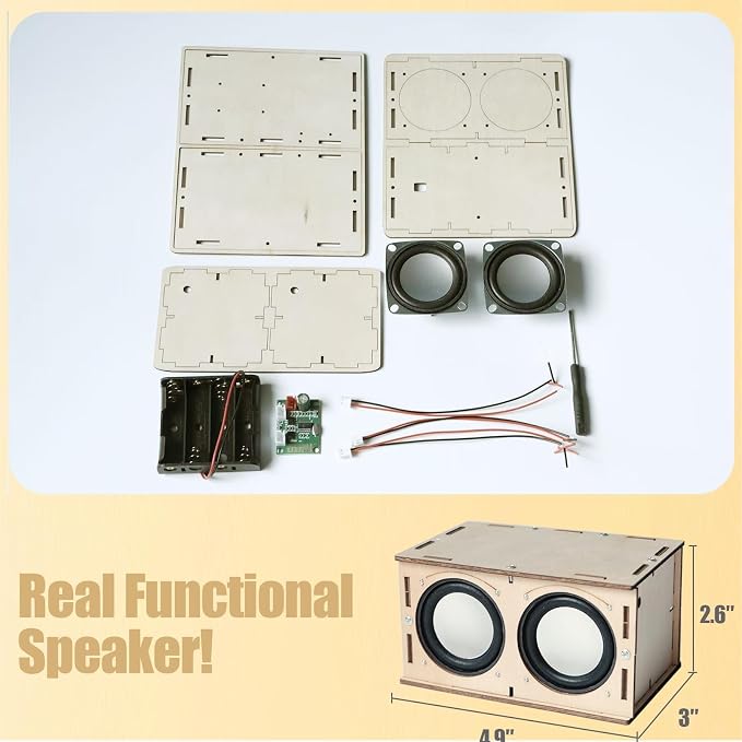 STEM Projects for Kids Crafts Summer Camp Activities Gifts for 7 8 9 10 11 12 13 14 15+ Year Old Boys Girls Teens Toys Building Engineering Circuits Kit Science DIY Speaker Cool Gadgets Electronics