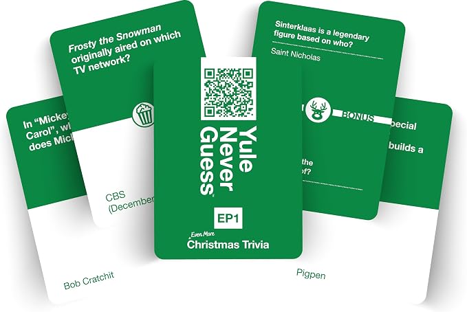 Christmas Trivia Game - Christmas Games for Family Party - Christmas Family Games Expansion Pack 1