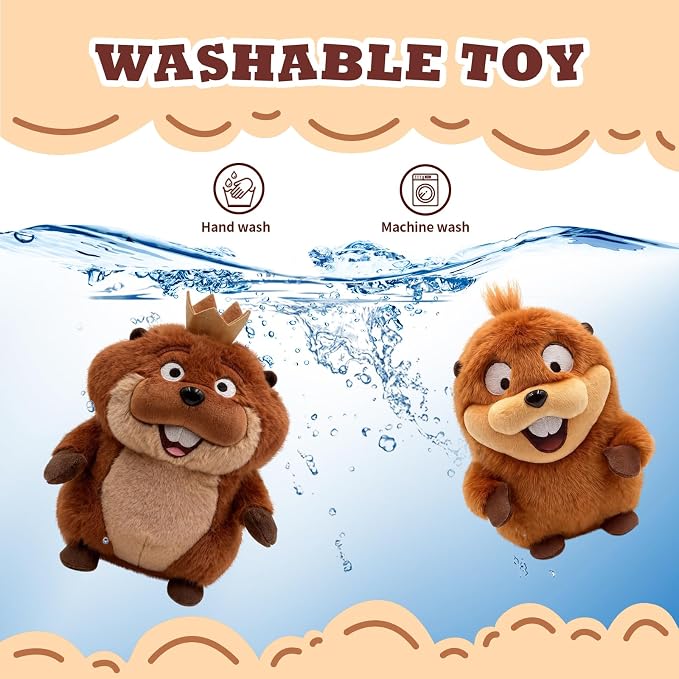 2Pcs Hoppers Plush Toys, Mabel & King George Plushs 7.9-Inch Stuffed Animals, Hoopers Movie Toys,Super Soft Cotton-Filled Collectible Plush for Kids and Hoppers Movie Fans Game