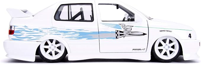 Jada Toys Fast & Furious 1:24 Jesse's Volkswagen Jetta Die-cast Car, Toys for Kids and Adults, White (99591W)