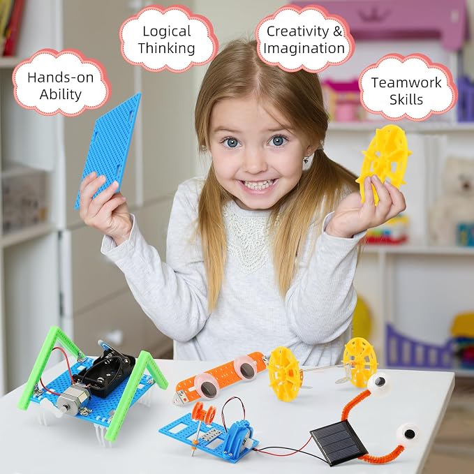 STEM Toys for Ages 8-13, Boys Crafts Robotics Science Kits for Kids Age 8-12, Robot Building Kit for Kids 8-10, Experiments Activities, Engineering STEM Toys 7+ 6 7 8 9 10 11 12 + Year Old Gifts
