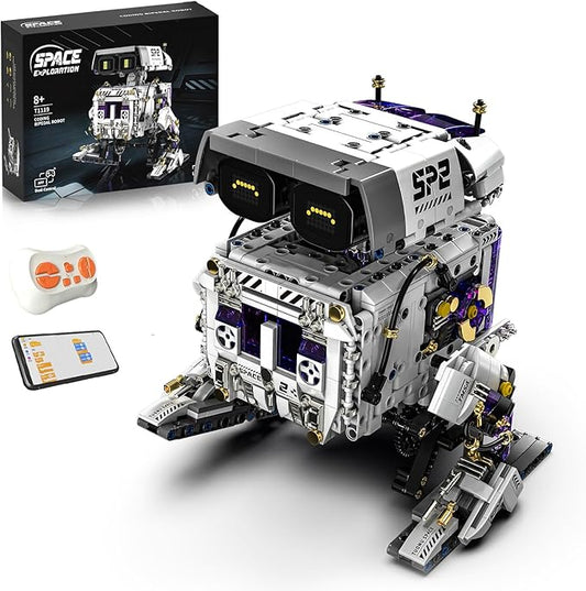 Technic Robot Building Set,Remote Control＆App,Coding for Boys 8-12 | Programmable,ABS Plastic,Rechargeable,STEM Educational Toys,Movable,Movable Joints,LED Expression Modes,1140pcs,Birthday Gift