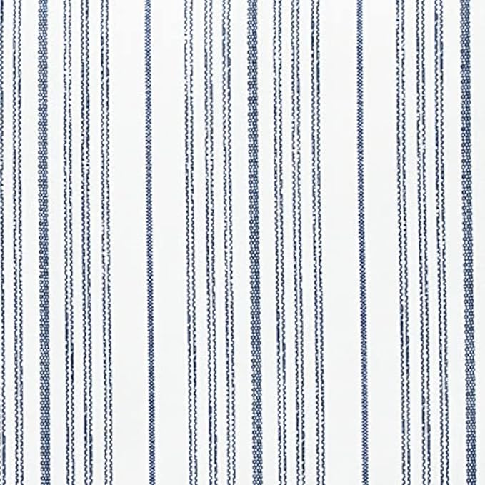 Nautica - King Size Sheets, Cotton Percale Bedding Set, Crisp & Cool, Coastal Home Decor (Beaux Stripe Navy, King)