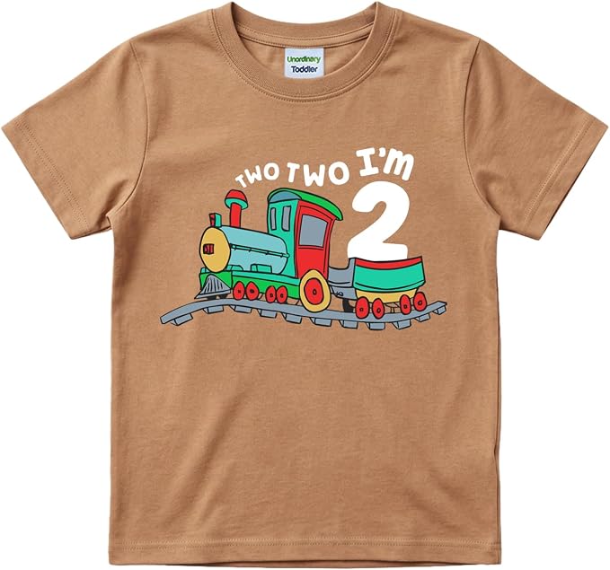 Unordinary Toddler 2nd Birthday Shirt boy Chugga Chugga Two Two Train im 2 Years Old Second Birthday Tshirt