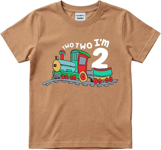 Unordinary Toddler 2nd Birthday Shirt boy Chugga Chugga Two Two Train im 2 Years Old Second Birthday Tshirt