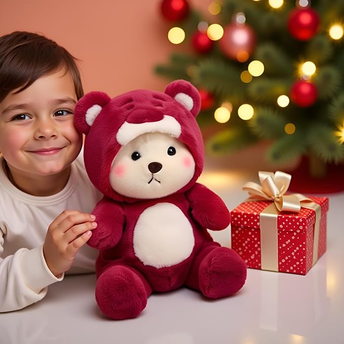 Ryttir Large Teddy Bear Plush - 15.7" Extra Soft Bear Stuffed Animal Hugging Pillow with Rotund Belly,Safety Nursery Decor & Sensory Comfort,Cuddle Companion for Age 0+(Birthday Gender Neutral Gift)