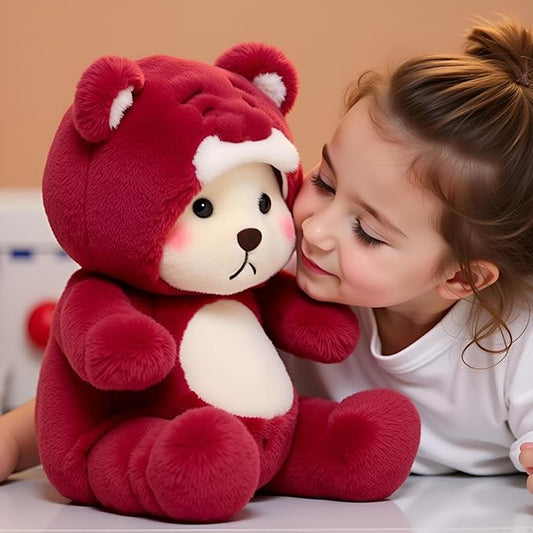 Ryttir Large Teddy Bear Plush - 15.7" Extra Soft Bear Stuffed Animal Hugging Pillow with Rotund Belly,Safety Nursery Decor & Sensory Comfort,Cuddle Companion for Age 0+(Birthday Gender Neutral Gift)