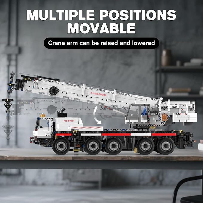 Mould King Construction Crane Building Sets, 17075 APP Programmable Construction Vehicle Model, Large Vehicles Crane Building Kits Gift for Adult/Collections Enthusiasts(3248 Pieces)