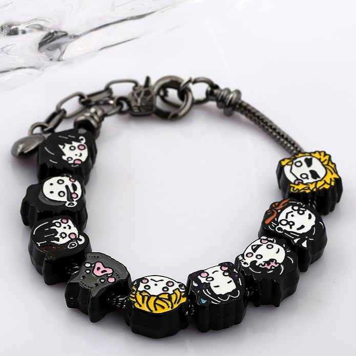 SONGCHANGJEWELRY Anime Figure Tanjiro Charm Bracelet - Tanjiro Nezuko Zenitsu Inosuke Figure Bracelet - Gifts