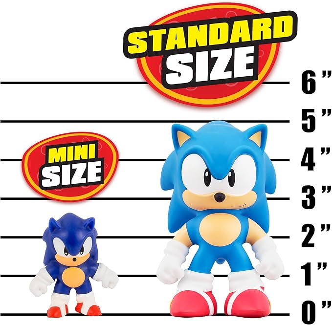 Heroes of Goo Jit Zu Minis Sonic 6 Pack - Collectible Goo JIT Zu Stretchy Minis, 6 Stretchy Sonic Characters