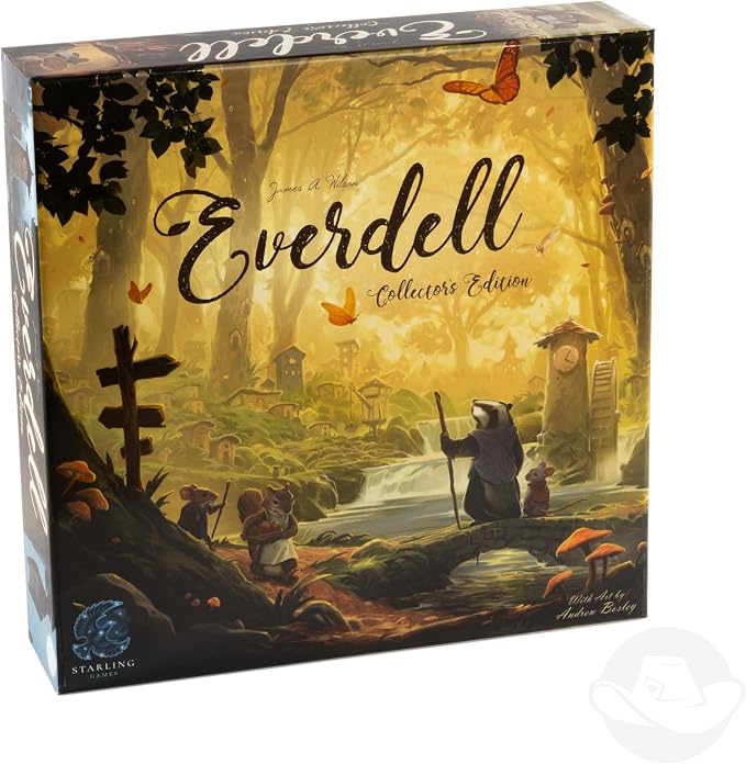 Everdell Collector’s Edition Board Game – Premium Strategy Worker Placement Game for Adults & Teens, 1–4 Players, Age 14+, Deluxe Fantasy Tabletop Game with Exclusive Content & Metal Tokens