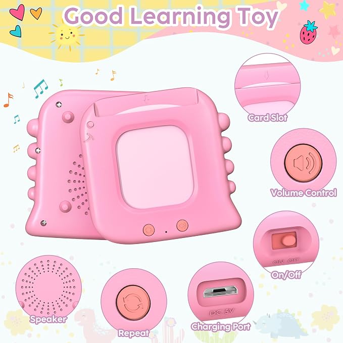 Talking Flash Cards,Kids Toddler Flash Cards with 240 Sight Words,Montessori Toys,Autism Sensory Toys,Speech Therapy Toys,Learning Educational Gifts for Age 4 5 6Years Old Boys and Girls