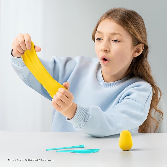HEY CLAY Minions - Colorful Modeling Air Dry Clay for Kids - Air Dry Clay Kit 5 Cans and Sculpting Tools with Fun Interactive Instructions App - Age 3 and up (Otto)