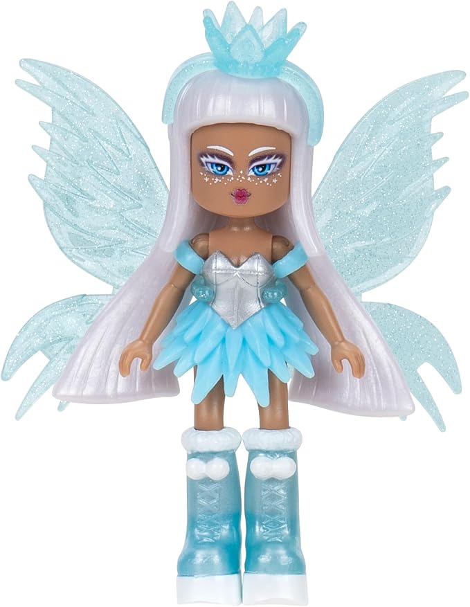 Royale High 3” Ice Fairy Fashion Doll - 1 Figure with 9 Fashion Accessories - Virtual Item Code Included - Series 1 - Ages 5+