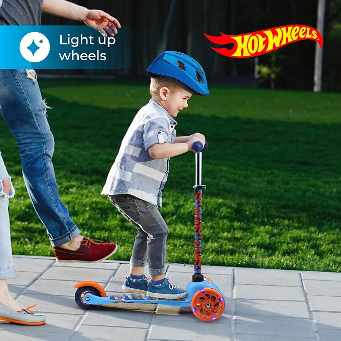 Kick Scooter for Kids, 3 Wheel Self Balancing, Light Up LED Wheels